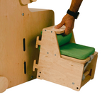 Stația de Joacă - turn, tobogan, tablă de scris, mini birou, rolă de hartie, scaun inalt, premergător